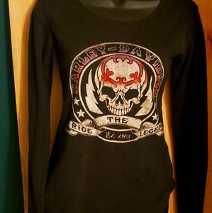 Womens long sleeve Harley Davidson shirt